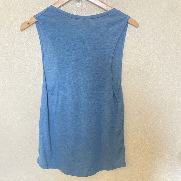 Women’s Athletic Tank Top Cycle Hair Don’t Care Cyclebar Blue Size Small - Picture 5 of 5